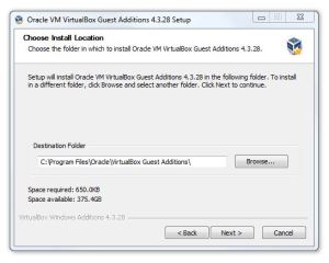 VirtualBox Guest Additions installer