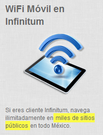 Propaganda en página web de Telmex