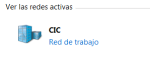 "Redes activas" en el Panel de Control