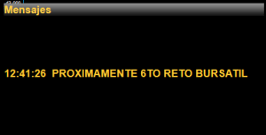 Pantalla de mensajes