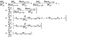Backpropagation learning algorithm