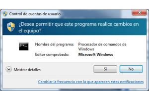 Run as administrator, confirmation dialog.