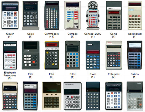 Vintage calculators