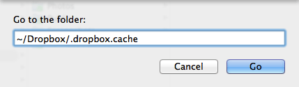 Go to.... .dropbox.cache