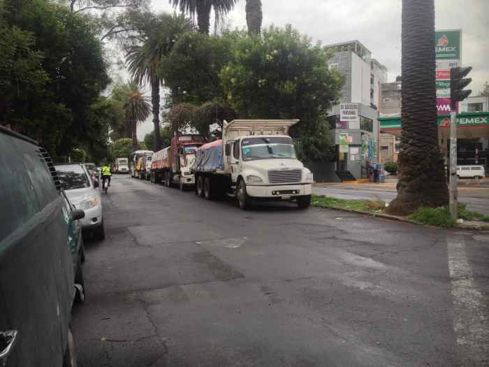El camellón de avenida Yucatán en la colonia Roma