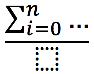Una sumatoria... ¿estilizada?