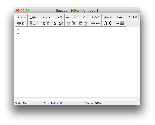 Microsoft Equation Editor