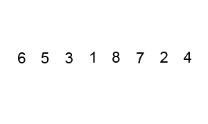 Bubble sort example