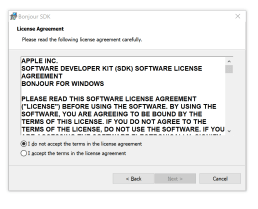 Bonjour installation