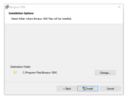 Bonjour installation
