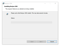 Bonjour installation