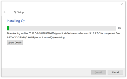 Qt installation