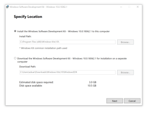  Windows 10 SDK Web Installer