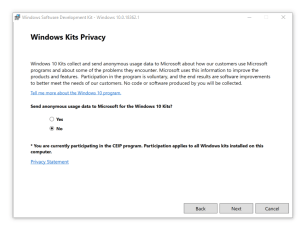  Windows 10 SDK Web Installer